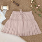 Spring Toddlers Girls Knitted Layered Skirts Ruffles Girls Pleated Skirts