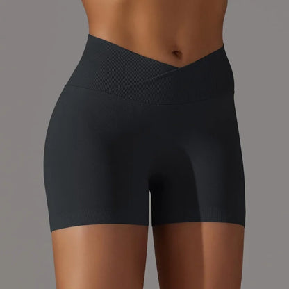 3 Pieces Women Solid Peach Hip Sports Pants Breathable Running Biker Yoga Shorts for Women