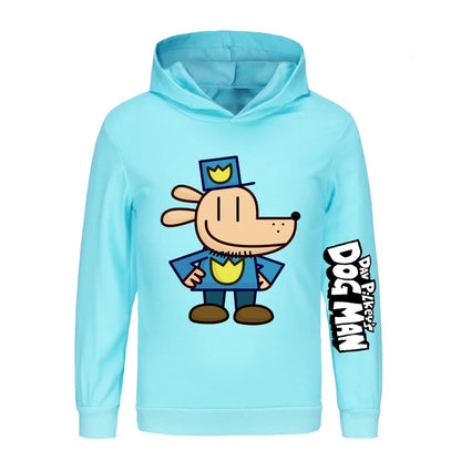Kids Fashion Cartoon dogman Clothes Printed Sweaters Baby Girls Hoody Sweatshirts Boys Long Sleeves
