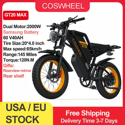 1500/3000W Electric bike 48V 25ah/40AH Mountain bikes Electric Off Road Bike Fat Tires Ebike