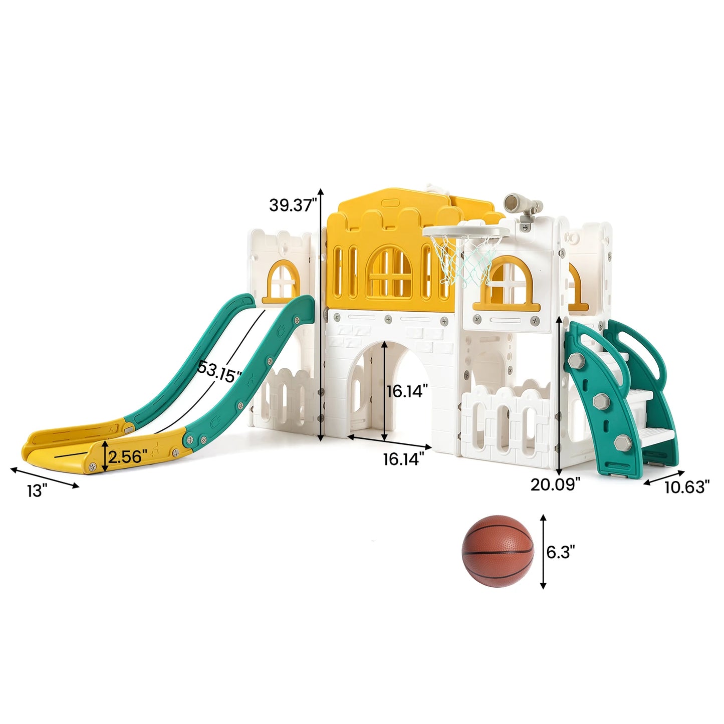 8 In 1 Toddler Slide Indoor or outdoor Playground set,  for kids ages 1-3