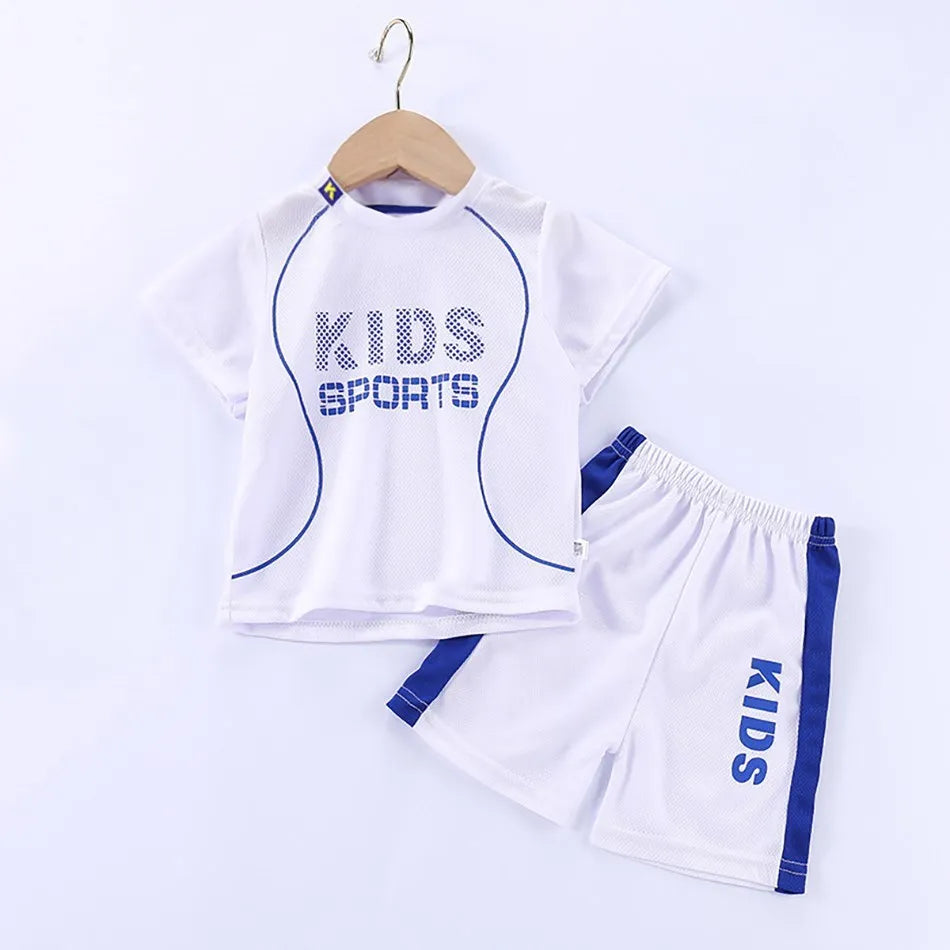 1-12 Years Old Quick Drying and Breathable Children's Sportswear Set Children's Pure Color Ball Clothing Set Children's Sets