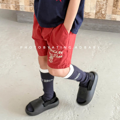 Summer New Children Casual Shorts  Cartoon Embroidery Girls Shorts  Baby Boys Short Pants
