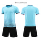 Children Football Jerseys Shorts Boys Girls Soccer Clothes Set Short Sleeve Football Uniforms Kids Soccer Tracksuit Jersey 7712