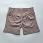 Shorts Seamless Gym Shorts Women, Fitness Sports Low Ribbed Band Workout Shorts