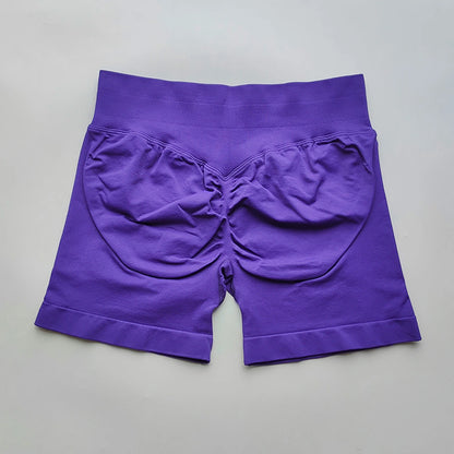 Shorts Seamless Gym Shorts Women, Fitness Sports Low Ribbed Band Workout Shorts