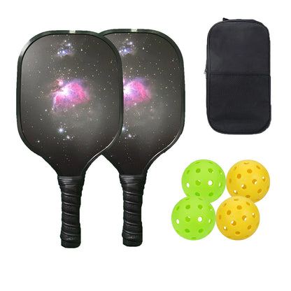 Pickleball Paddle Set Rackets  Lightweight Core 4 Balls Racquet Cover Carrying Bag