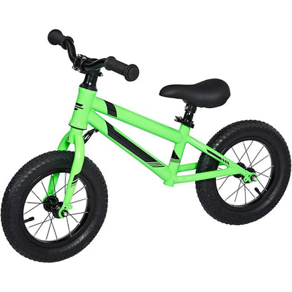 12" Balance Bike for Kids No Pedal Toddler Bike with Adjustable Seat Handlebar, Lightweight Aluminum Frame, Padded Seat
