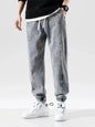 Spring Summer Black Blue Baggy Jeans Men Streetwear Denim Joggers Casual Jean Trousers