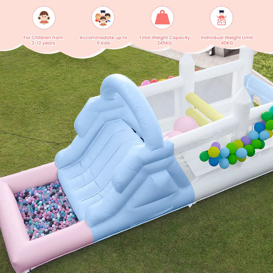 Inflatable Water Sildes, Ball Pool, Jungle Gym Water Play Equipment With Air Blower