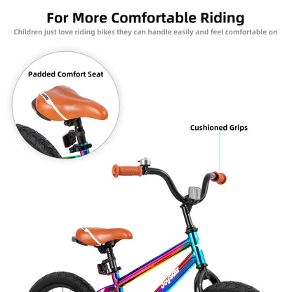Kids Bike for Boys Girls Ages 2-9 Years Old, 12 14 16 18 Inch BMX Style with Training Wheels