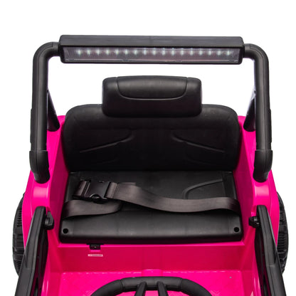 12V Kids Ride On Electric Truck Car W/Parents Control,2WD,Four-wheel suspension,Early education function,Adjustable volume