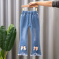 Autumn Kids Baby Girls Cowboy Pants Baby Girls Jeans Casual Girls Jeans