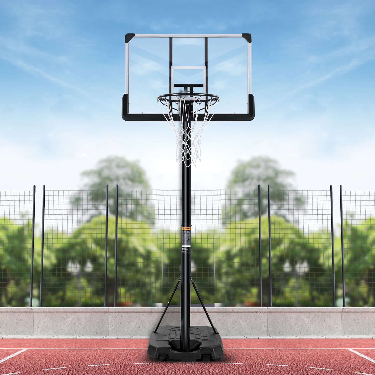 Portable Basketball Hoop 44 inch Goal Height Adjustable 7 ft. 6 in..10 ft.