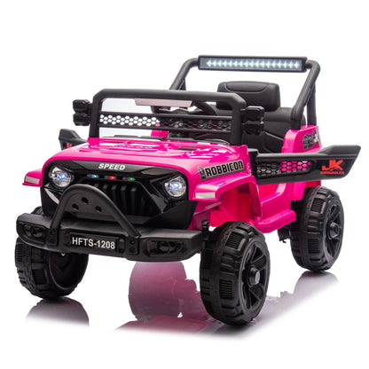 12V Kids Ride On Electric Truck Car W/Parents Control,2WD,Four-wheel suspension,Early education function,Adjustable volume