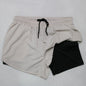 2 in 1 Men's Gym Shorts Fitness Quick Dry Sports Performance running shorts