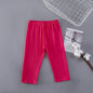 Candy Color Leggings Girls, Calf-Length Cotton Slim pants