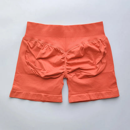 Shorts Seamless Gym Shorts Women, Fitness Sports Low Ribbed Band Workout Shorts