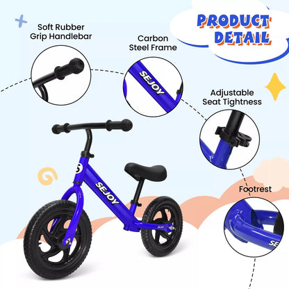 Toddler Kids Balance Bicycle 12" Sport Bike No Pedals  2-6 Years