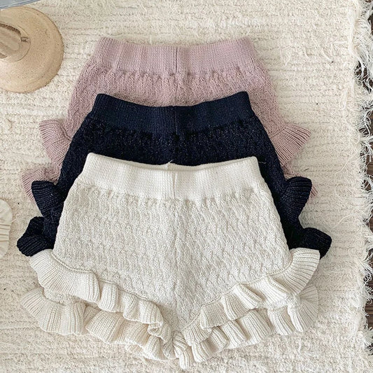 0-4Yrs Baby Girls Knitted Shorts Toddler Baby Girls Shorts