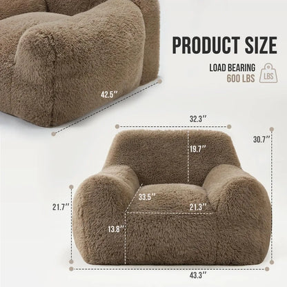 Giant Bean Bag Chairs for Adults, Oversize Beanbag Couch Comfy Chair