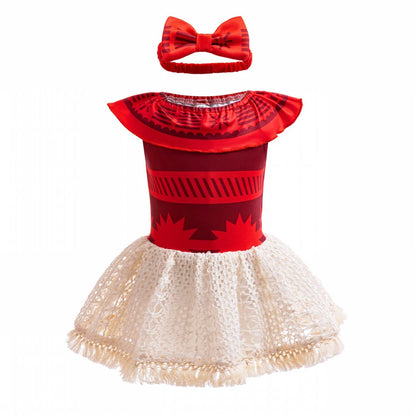 Baby Princess Romper for Girls with Headband 6M 12M Costume