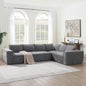 Minimalist Style Modular Sectional Sofa, seats 6 Wrinkle-resistant