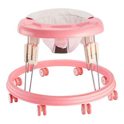 Baby Walker, Foldable Multi-Function Anti-Rollover Walker with Brake Design, 5 Level Height Adjustable
