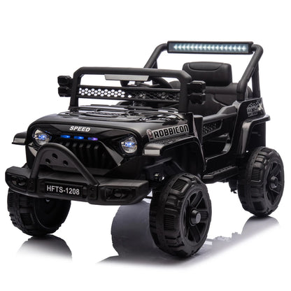 12V Kids Ride On Electric Truck Car W/Parents Control,2WD,Four-wheel suspension,Early education function,Adjustable volume