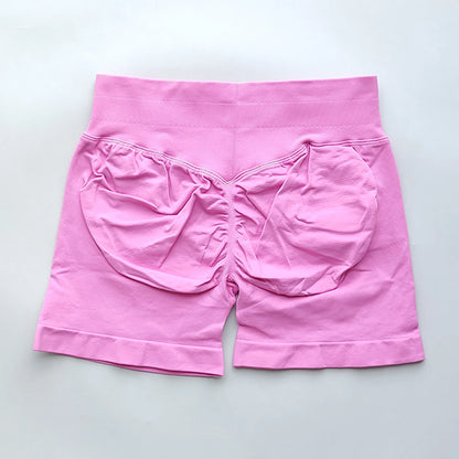 Shorts Seamless Gym Shorts Women, Fitness Sports Low Ribbed Band Workout Shorts