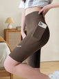 3PC Set Sports Wear Pockets High Waist Lady Yoga Pants Athletic