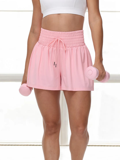 2 in 1 Athletic Shorts for Women High Waisted Gym Yoga running.