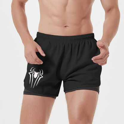 2 in 1 Men's Gym Shorts Fitness Quick Dry Sports Performance running shorts