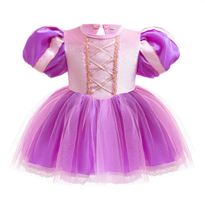 Baby Princess Romper for Girls with Headband 6M 12M Costume