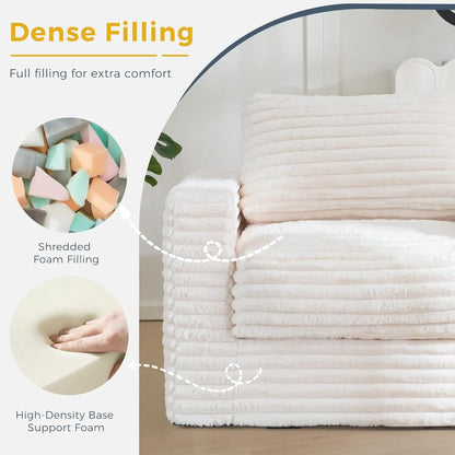 Giant Bean Bag Chair for Adults  Sofa with Pillows and Armrests Large Bean Bag Sofa chair