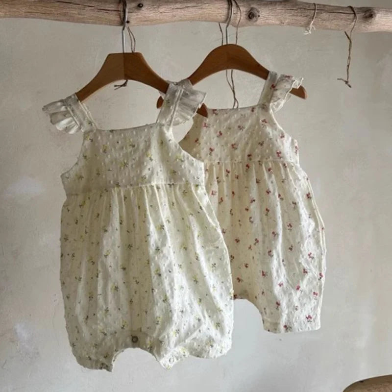 Newborn Baby Girl Romper Sleeveless Baby Girls Jumpsuit 0-24M Baby Girls Clothes