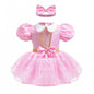 Baby Princess Romper for Girls with Headband 6M 12M Costume