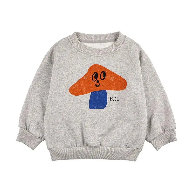 Children's Spring Autumn Hoodie Cartoon Print Unisex Sweatshirts