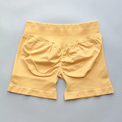 Shorts Seamless Gym Shorts Women, Fitness Sports Low Ribbed Band Workout Shorts