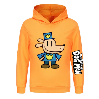 Kids Fashion Cartoon dogman Clothes Printed Sweaters Baby Girls Hoody Sweatshirts Boys Long Sleeves