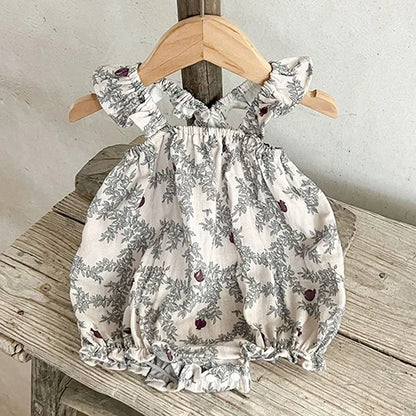 Newborn Baby Girl Romper Sleeveless Baby Girls Jumpsuit 0-24M Baby Girls Clothes