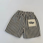 Summer Shorts For Boys Striped  Toddler Cotton