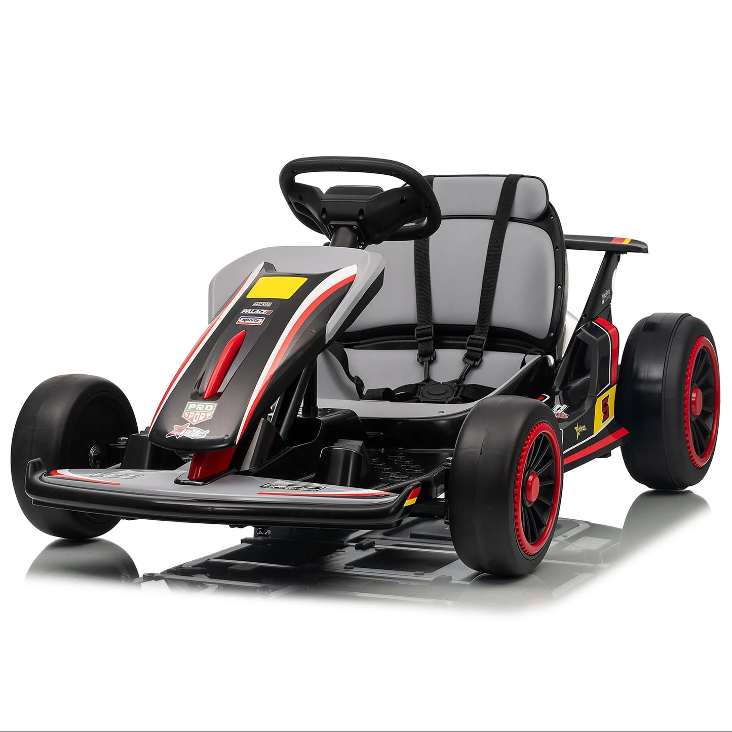 Electric Go Kart, Drift Cart for 6+ Kids Gifts, Kids Go Kart with Safety Belt