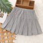 Girls Skirt Summer Cute Outer Wear Casual Simple Pleated Kids Skirt Design 4-10Y
