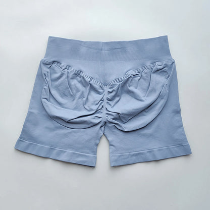 Shorts Seamless Gym Shorts Women, Fitness Sports Low Ribbed Band Workout Shorts