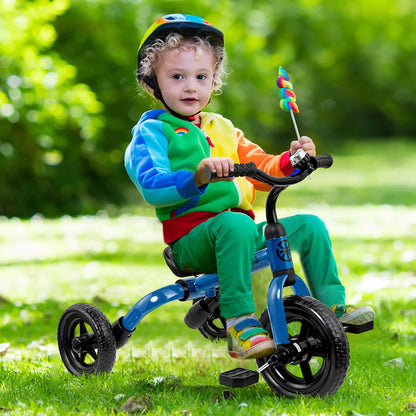 Toddlers Tricycle for 2-5 Years Old Boy & Girl with Detachable Pedal And Training Wheels