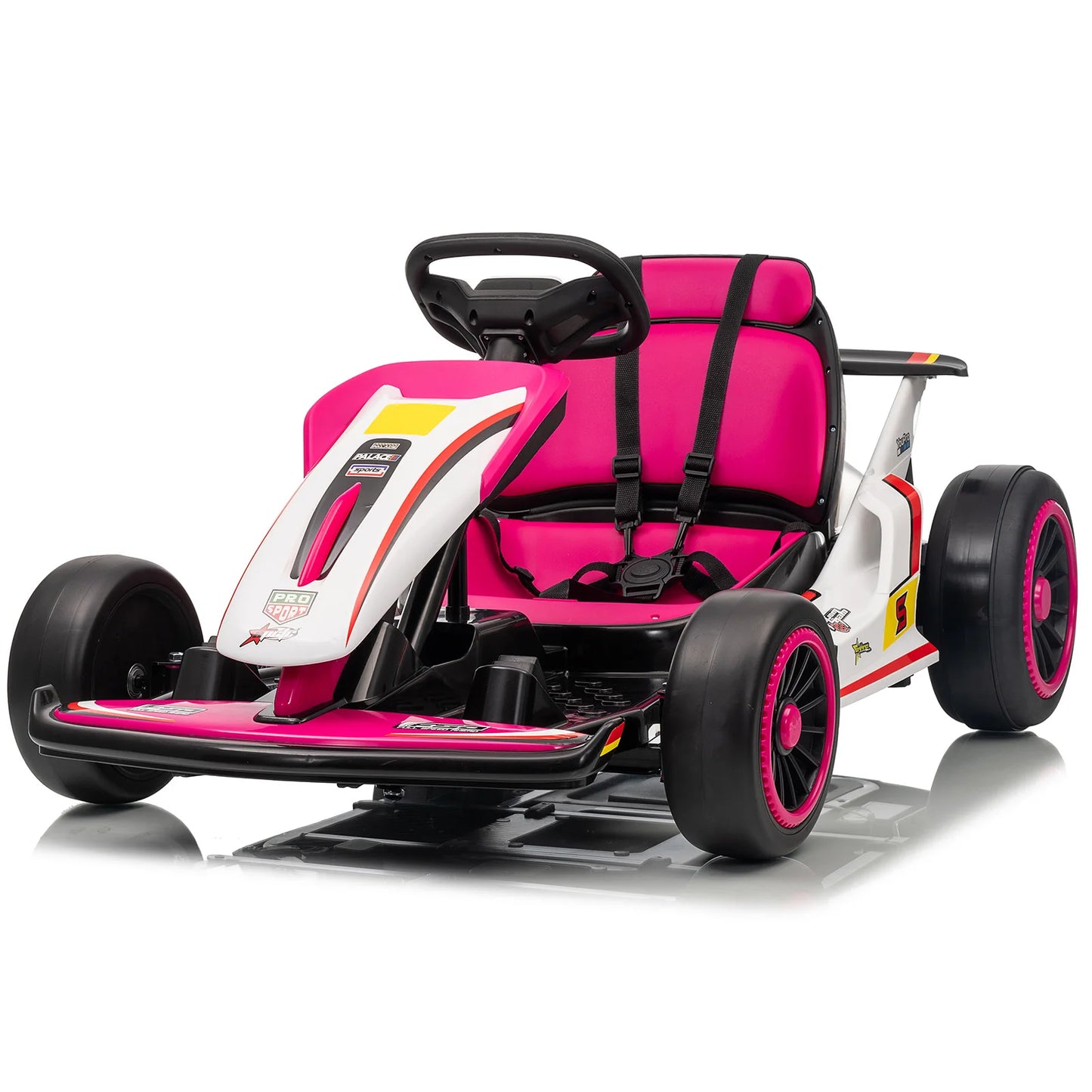 Electric Go Kart, Drift Cart for 6+ Kids Gifts, Kids Go Kart with Safety Belt