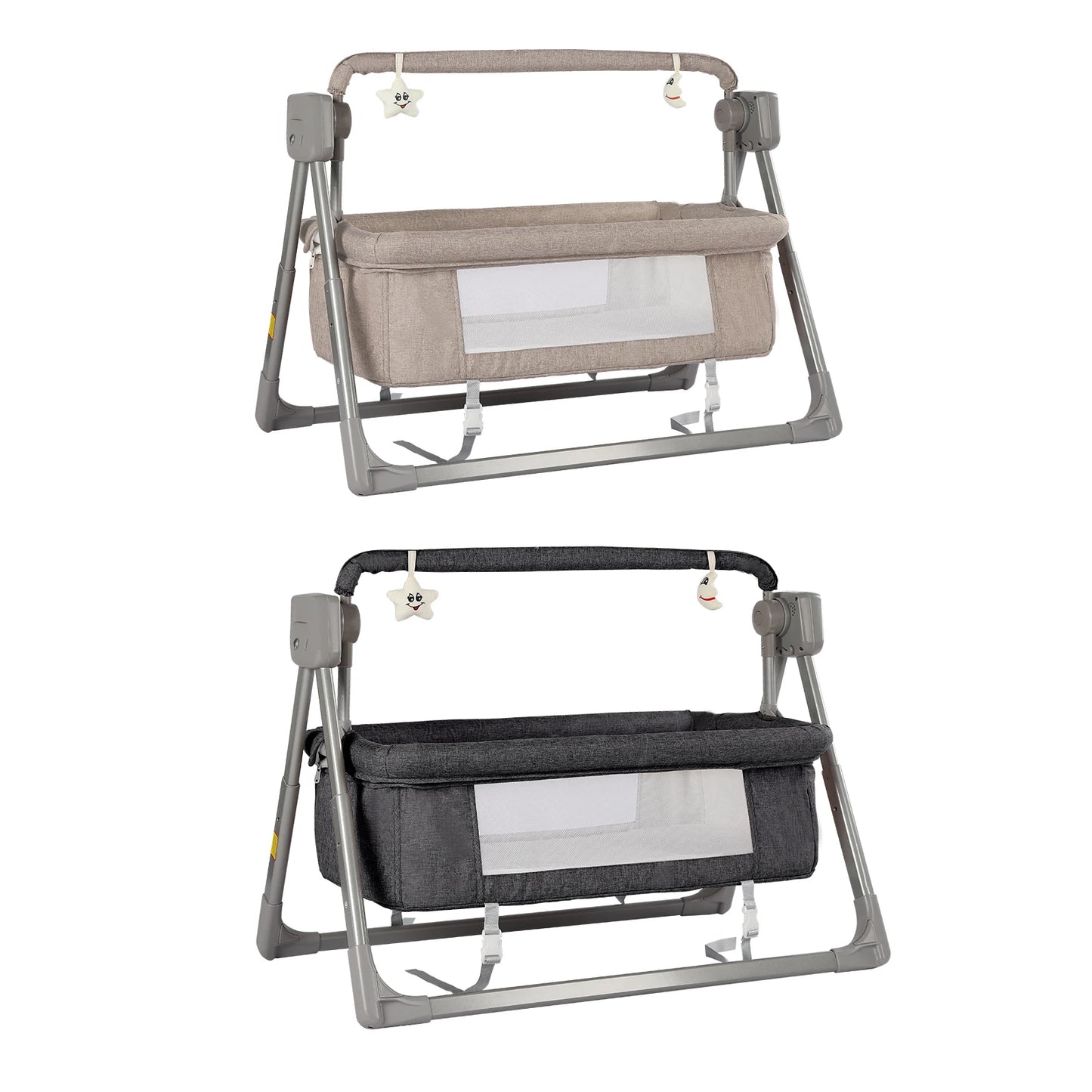 Electric cradle Baby Swing Bed, Automatic Rocking Recliner Crib Basket, Music Remoter Control Sleeping