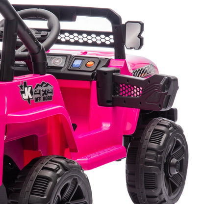 12V Kids Ride On Electric Truck Car W/Parents Control,2WD,Four-wheel suspension,Early education function,Adjustable volume