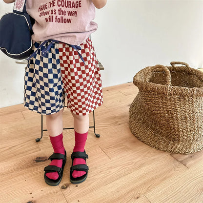 Children Summer Patchwork Shorts Baby Girls Short Pants For Boys New Fashion
